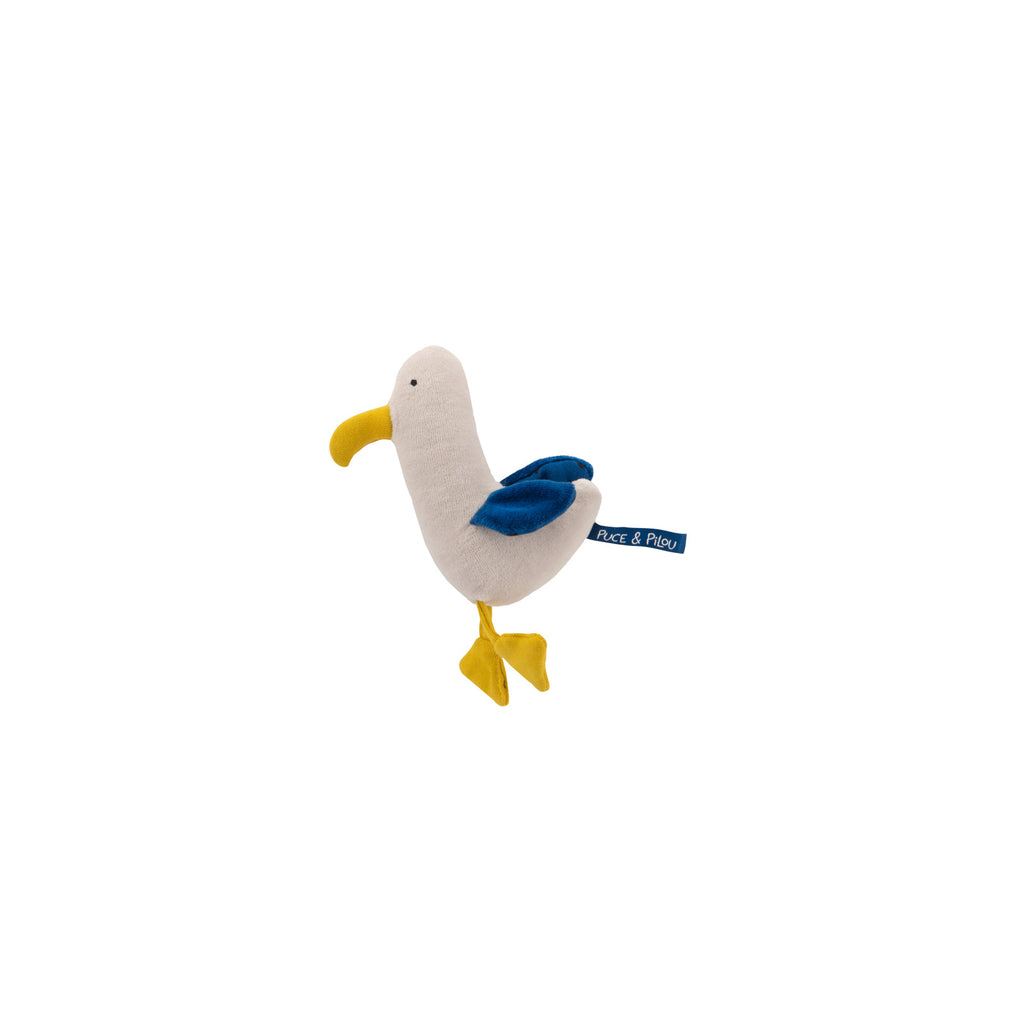 Gull rattle doll Puce