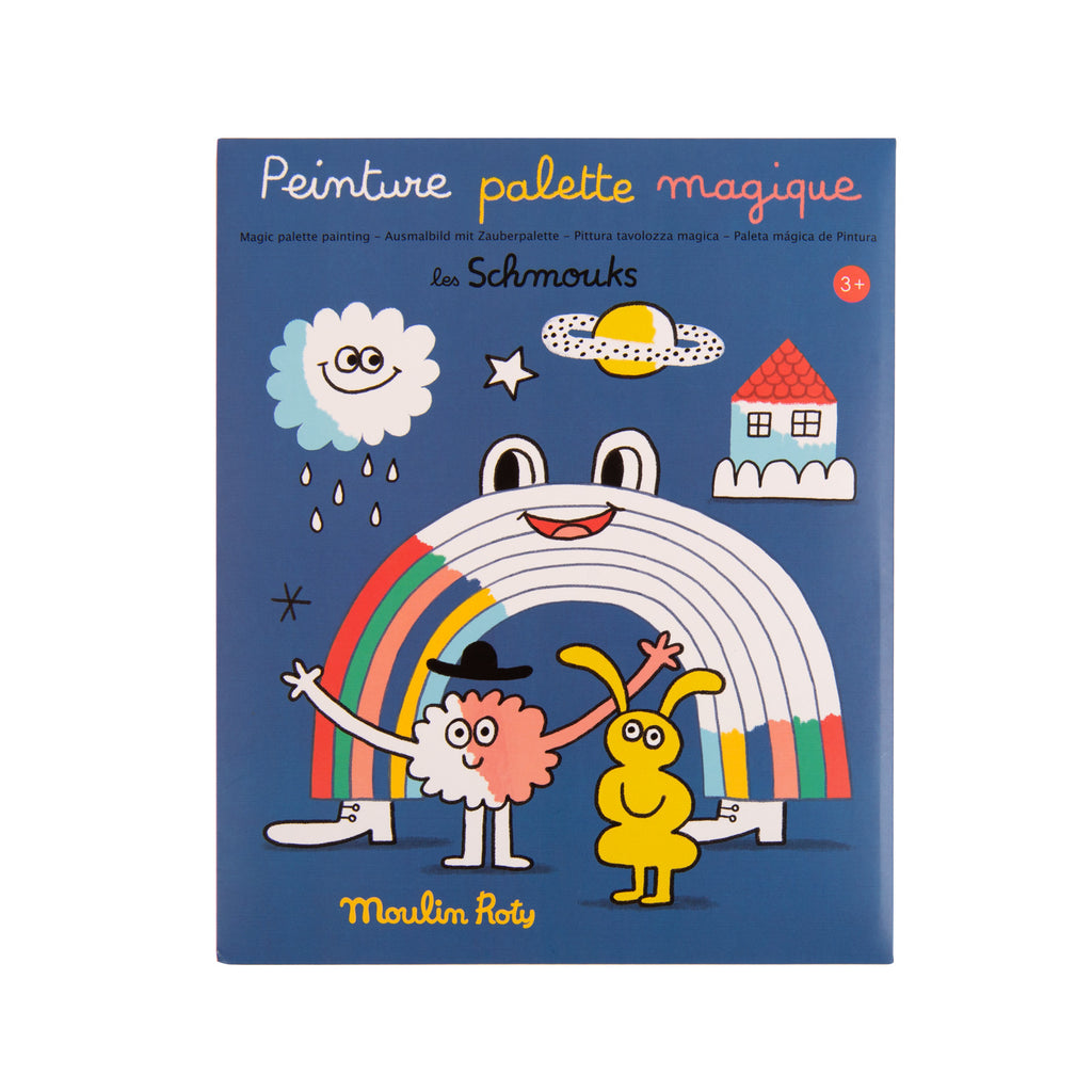 Libreta con paleta de pintura mágica